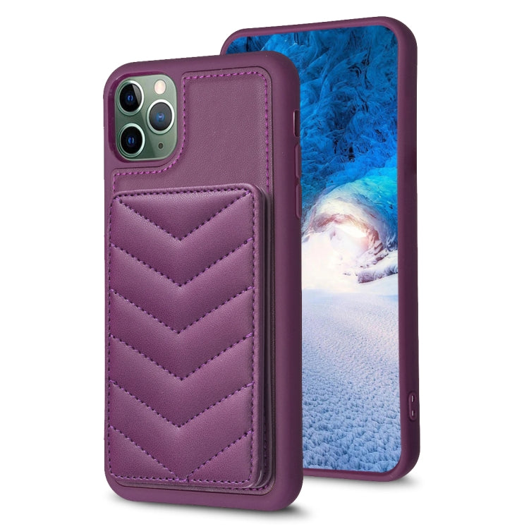 BF26 Custodia per telefono porta carte con motivo a onde, For iPhone 12 Pro Max, For iPhone 11 Pro Max, For iPhone 11