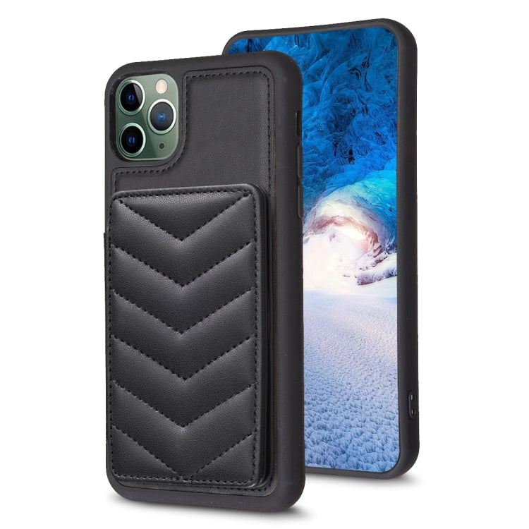 BF26 Custodia per telefono porta carte con motivo a onde, For iPhone 12 Pro Max, For iPhone 11 Pro Max, For iPhone 11