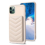 BF26 Custodia per telefono porta carte con motivo a onde, For iPhone 12 Pro Max, For iPhone 11 Pro Max, For iPhone 11