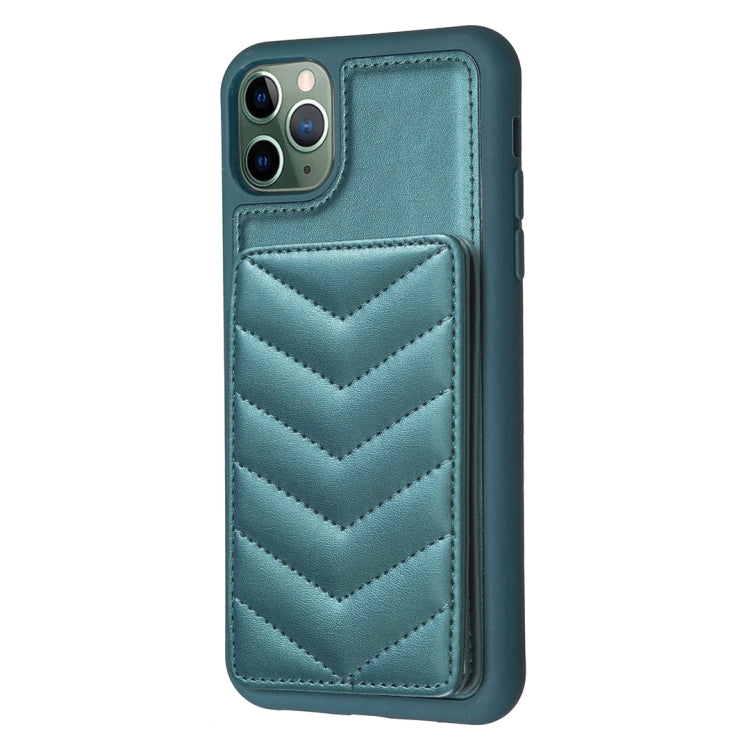 BF26 Custodia per telefono porta carte con motivo a onde, For iPhone 11 Pro, For iPhone X / XS, For iPhone XR
