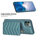 BF26 Custodia per telefono porta carte con motivo a onde, For iPhone 11 Pro, For iPhone X / XS, For iPhone XR
