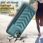 BF26 Custodia per telefono porta carte con motivo a onde, For iPhone 11 Pro, For iPhone X / XS, For iPhone XR
