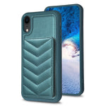 BF26 Custodia per telefono porta carte con motivo a onde, For iPhone 11 Pro, For iPhone X / XS, For iPhone XR