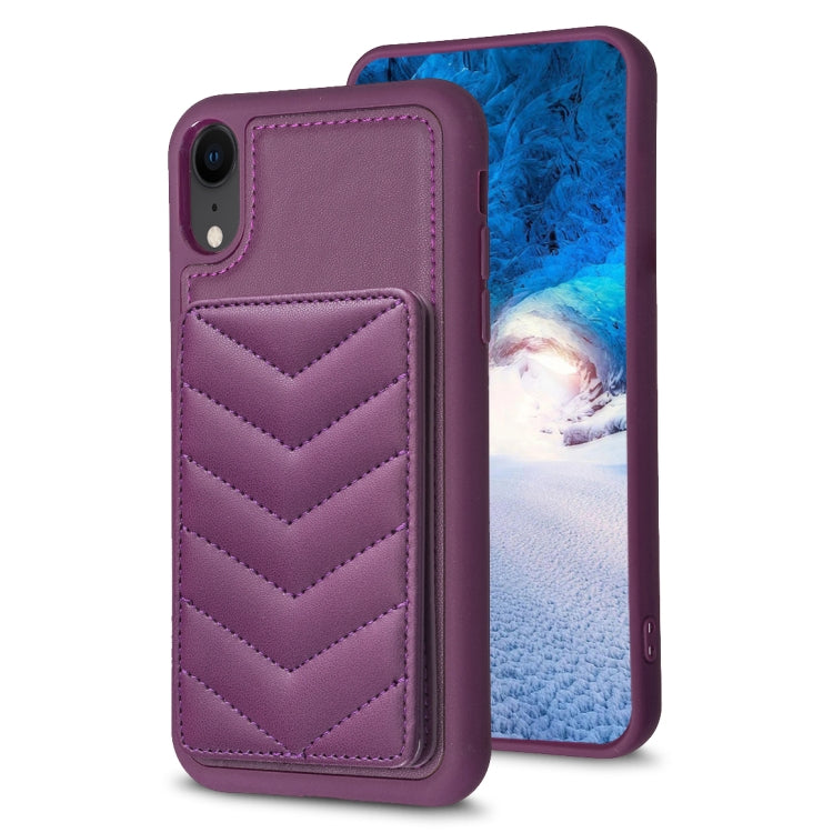 BF26 Custodia per telefono porta carte con motivo a onde, For iPhone 11 Pro, For iPhone X / XS, For iPhone XR
