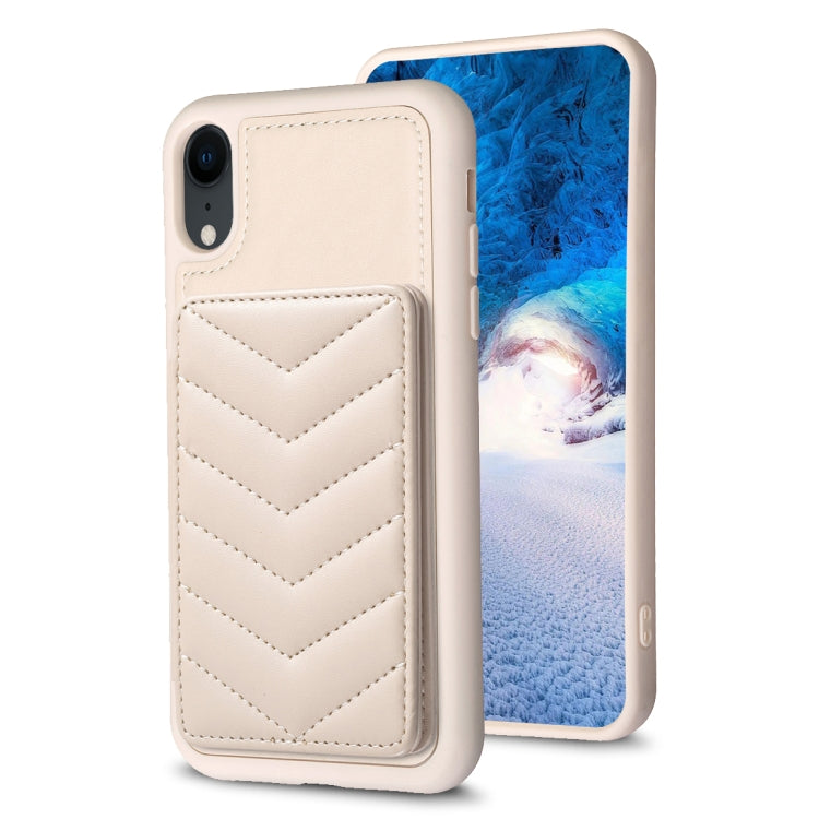 BF26 Custodia per telefono porta carte con motivo a onde, For iPhone 11 Pro, For iPhone X / XS, For iPhone XR
