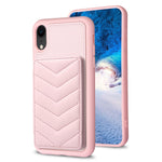 BF26 Custodia per telefono porta carte con motivo a onde, For iPhone 11 Pro, For iPhone X / XS, For iPhone XR