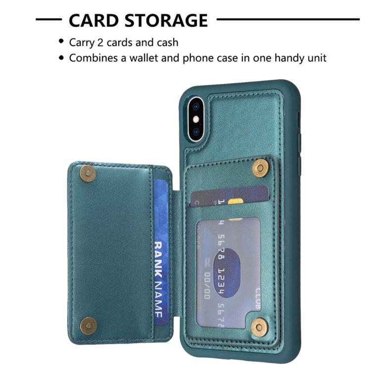 BF26 Custodia per telefono porta carte con motivo a onde, For iPhone XS Max, For iPhone 8 Plus / 7 Plus