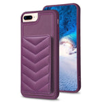 BF26 Custodia per telefono porta carte con motivo a onde, For iPhone XS Max, For iPhone 8 Plus / 7 Plus