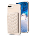 BF26 Custodia per telefono porta carte con motivo a onde, For iPhone XS Max, For iPhone 8 Plus / 7 Plus