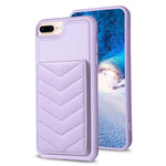 BF26 Custodia per telefono porta carte con motivo a onde, For iPhone XS Max, For iPhone 8 Plus / 7 Plus