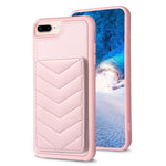 BF26 Custodia per telefono porta carte con motivo a onde, For iPhone XS Max, For iPhone 8 Plus / 7 Plus