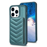 BF26 Custodia per telefono porta carte con motivo a onde, For iPhone 14 Plus, For iPhone 15 Pro Max, For iPhone 14 / 13