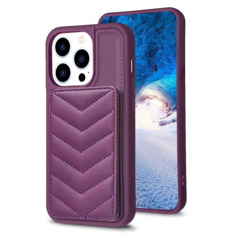 BF26 Custodia per telefono porta carte con motivo a onde, For iPhone 14 Plus, For iPhone 15 Pro Max, For iPhone 14 / 13