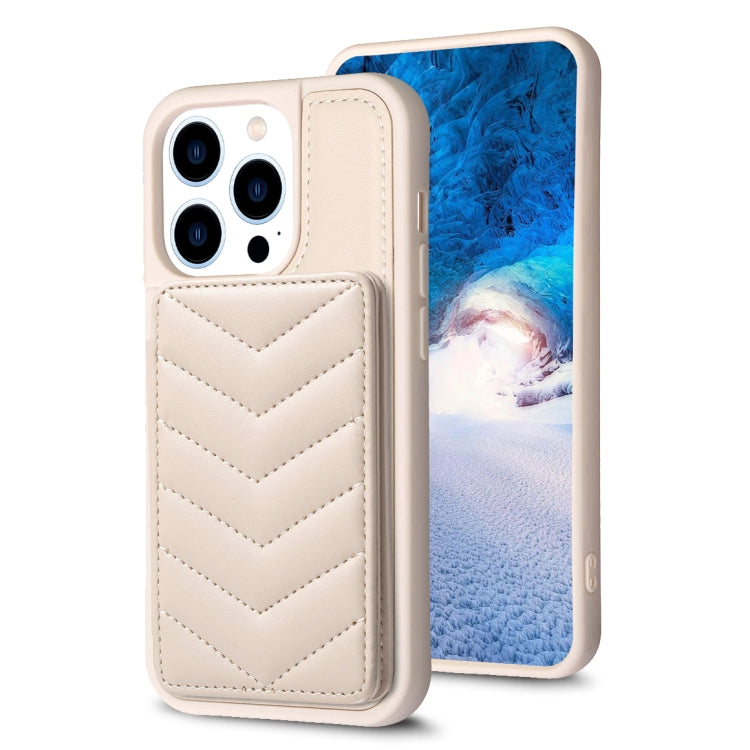 BF26 Custodia per telefono porta carte con motivo a onde, For iPhone 14 Plus, For iPhone 15 Pro Max, For iPhone 14 / 13