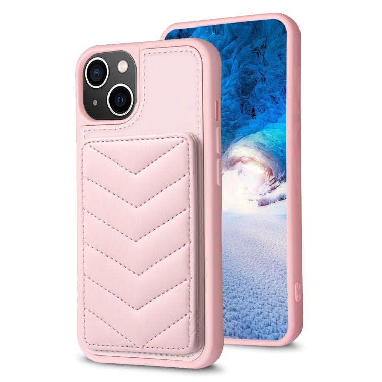 BF26 Custodia per telefono porta carte con motivo a onde, For iPhone 15 Pro, For iPhone 14 Pro, For iPhone 15 Plus