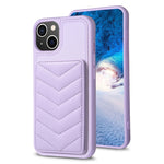 BF26 Custodia per telefono porta carte con motivo a onde, For iPhone 14 Pro Max, For iPhone 15, For iPhone SE 2022 / 2020 / 8 / 7