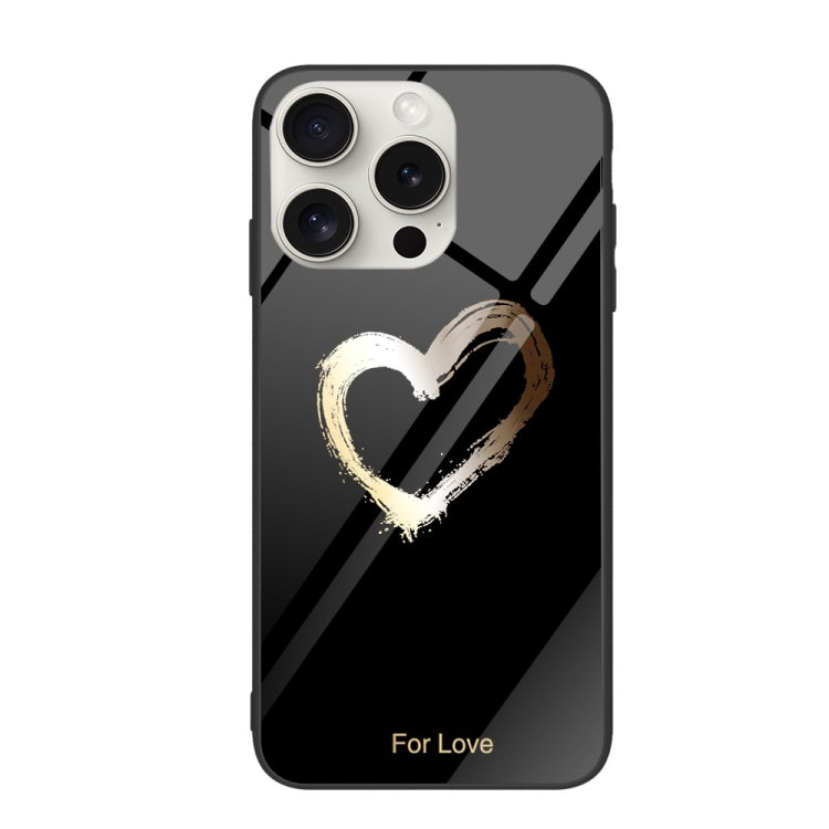 Custodia per telefono in vetro verniciato colorato, For iPhone 16 Pro Max