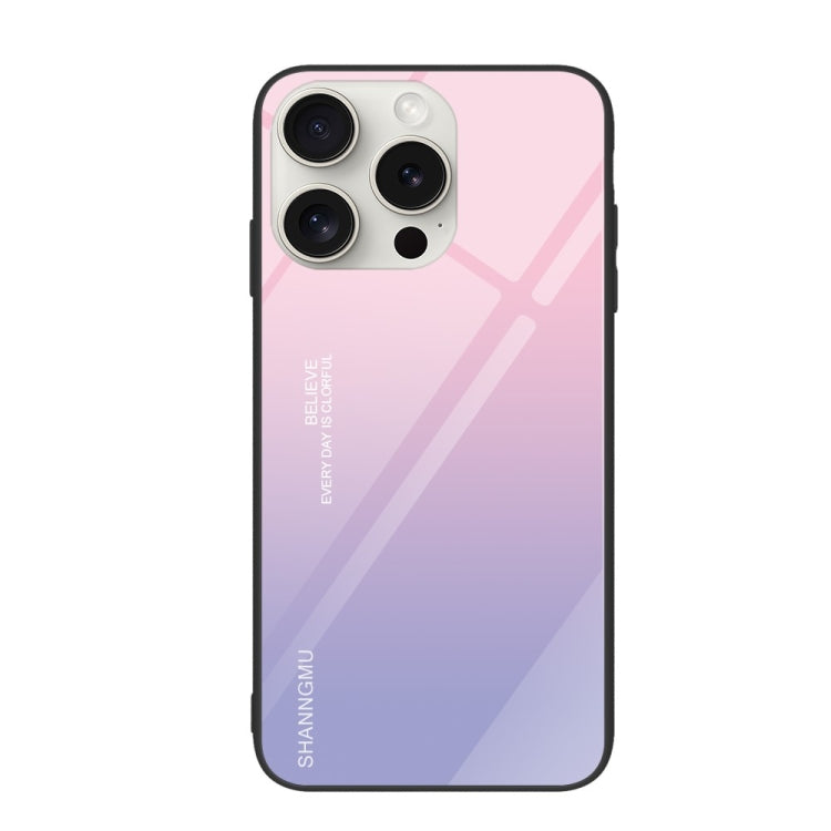 Custodia per telefono in vetro verniciato colorato, For iPhone 16 Pro Max