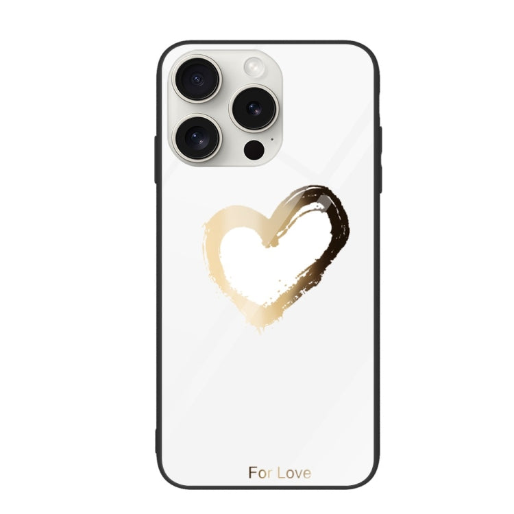 Custodia per telefono in vetro verniciato colorato, For iPhone 16 Pro