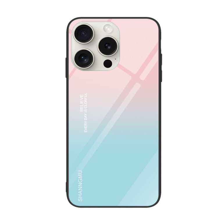 Custodia per telefono in vetro verniciato colorato, For iPhone 16 Pro