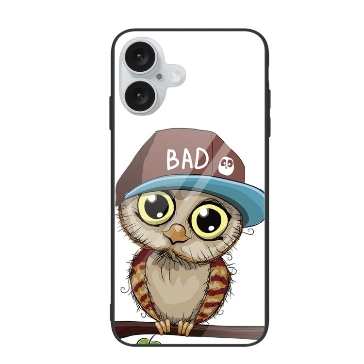 Custodia per telefono in vetro verniciato colorato, For iPhone 16 Plus