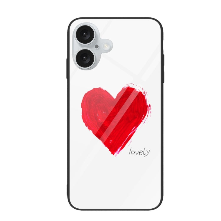 Custodia per telefono in vetro verniciato colorato, For iPhone 16