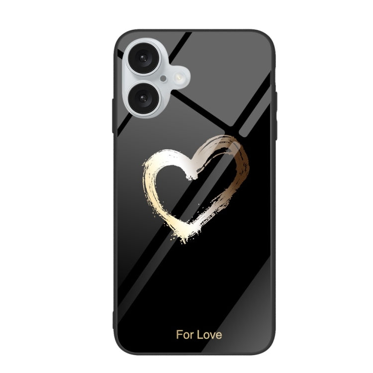 Custodia per telefono in vetro verniciato colorato, For iPhone 16