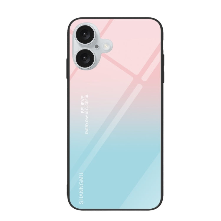 Custodia per telefono in vetro verniciato colorato, For iPhone 16