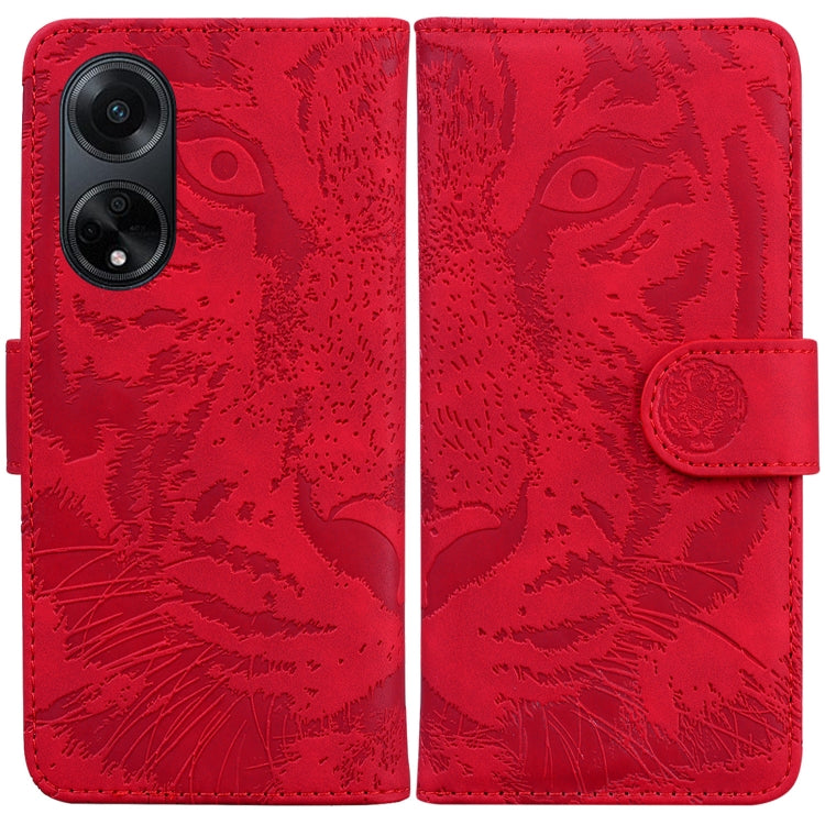 Custodia per cellulare in pelle con motivo a tigre in rilievo, For OPPO Reno10 5G Global/Reno10 Pro Global, For OPPO A78 4G, For OPPO A98 5G / F23 5G India