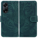 Custodia per cellulare in pelle con motivo a tigre in rilievo, For OPPO Reno10 5G Global/Reno10 Pro Global, For OPPO A78 4G, For OPPO A98 5G / F23 5G India