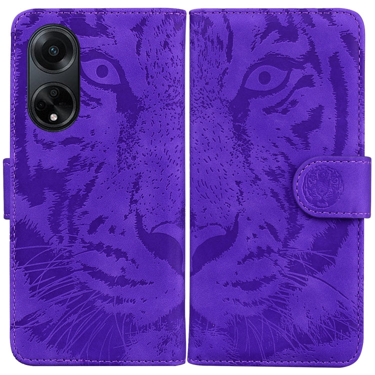 Custodia per cellulare in pelle con motivo a tigre in rilievo, For OPPO Reno10 5G Global/Reno10 Pro Global, For OPPO A78 4G, For OPPO A98 5G / F23 5G India