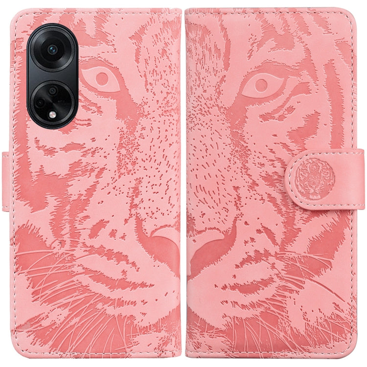 Custodia per cellulare in pelle con motivo a tigre in rilievo, For OPPO Reno10 5G Global/Reno10 Pro Global, For OPPO A78 4G, For OPPO A98 5G / F23 5G India