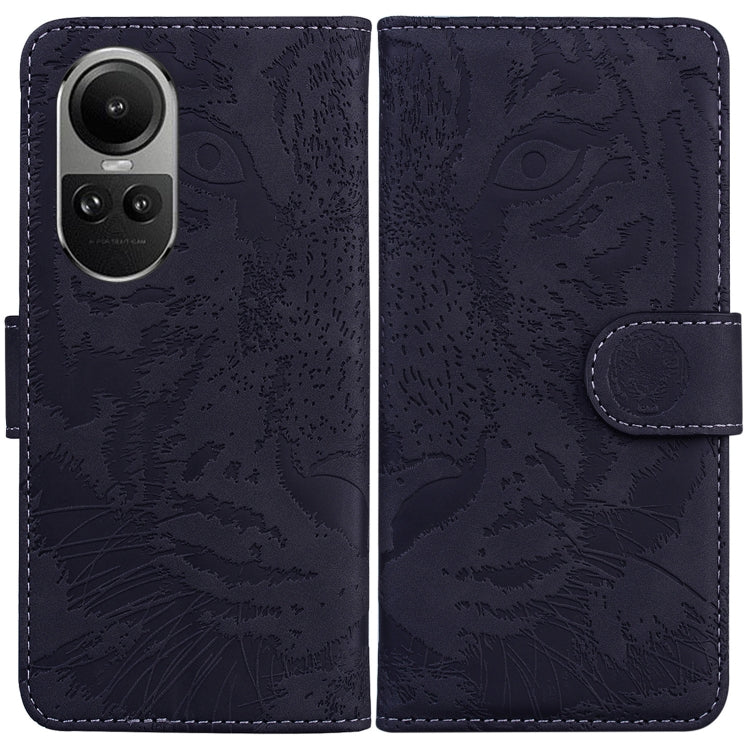Custodia per cellulare in pelle con motivo a tigre in rilievo, For OPPO Reno10 5G Global/Reno10 Pro Global, For OPPO A78 4G, For OPPO A98 5G / F23 5G India