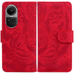 Custodia per cellulare in pelle con motivo a tigre in rilievo, For OPPO Reno10 5G Global/Reno10 Pro Global, For OPPO A78 4G, For OPPO A98 5G / F23 5G India