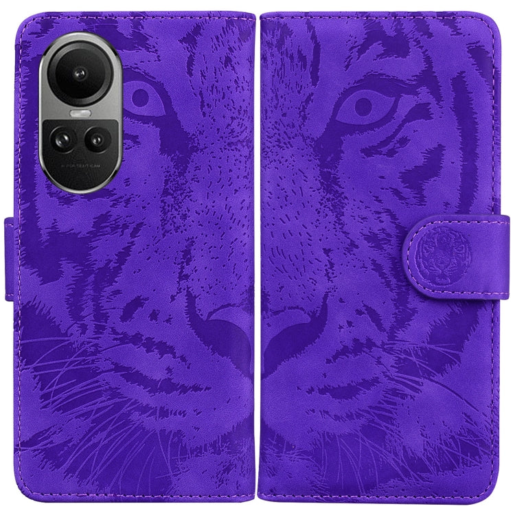 Custodia per cellulare in pelle con motivo a tigre in rilievo, For OPPO Reno10 5G Global/Reno10 Pro Global, For OPPO A78 4G, For OPPO A98 5G / F23 5G India