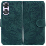 Custodia per cellulare in pelle con motivo a tigre in rilievo, For OPPO Reno10 5G Global/Reno10 Pro Global, For OPPO A78 4G, For OPPO A98 5G / F23 5G India
