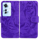 Custodia per cellulare in pelle con motivo a tigre in rilievo, For OPPO A3 Pro 5G, For OPPO F25 Pro 5G Global, For OPPO Reno11 F Global, For OPPO Reno11 Global