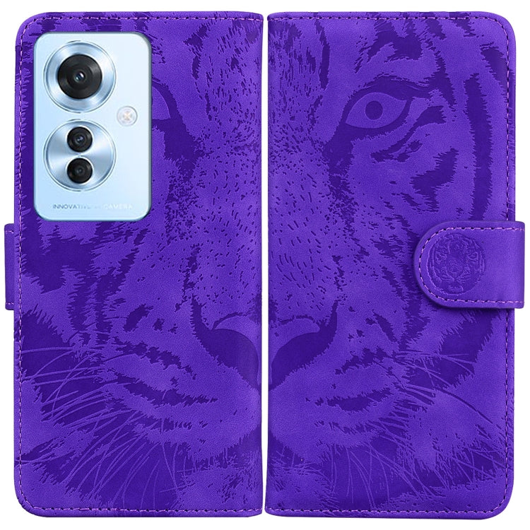 Custodia per cellulare in pelle con motivo a tigre in rilievo, For OPPO A3 Pro 5G, For OPPO F25 Pro 5G Global, For OPPO Reno11 F Global, For OPPO Reno11 Global