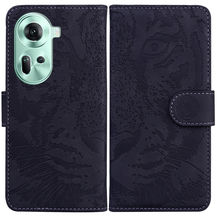 Custodia per cellulare in pelle con motivo a tigre in rilievo, For OPPO A3 Pro 5G, For OPPO F25 Pro 5G Global, For OPPO Reno11 F Global, For OPPO Reno11 Global