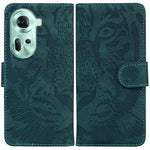 Custodia per cellulare in pelle con motivo a tigre in rilievo, For OPPO A3 Pro 5G, For OPPO F25 Pro 5G Global, For OPPO Reno11 F Global, For OPPO Reno11 Global