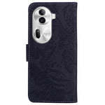 Custodia per cellulare in pelle con motivo a tigre in rilievo, For OPPO Reno11 Pro 5G Global, For OPPO A59 5G / A2M, For OPPO A38 4G / A18, For OPPO A58 4G