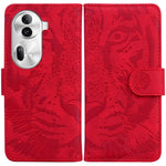 Custodia per cellulare in pelle con motivo a tigre in rilievo, For OPPO Reno11 Pro 5G Global, For OPPO A59 5G / A2M, For OPPO A38 4G / A18, For OPPO A58 4G