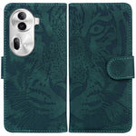 Custodia per cellulare in pelle con motivo a tigre in rilievo, For OPPO Reno11 Pro 5G Global, For OPPO A59 5G / A2M, For OPPO A38 4G / A18, For OPPO A58 4G