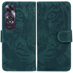 Custodia per cellulare in pelle con motivo a tigre in rilievo, For OPPO Reno12 Pro 5G Global, For OPPO Reno12 5G Global, For OPPO K12x, For OPPO A60 4G