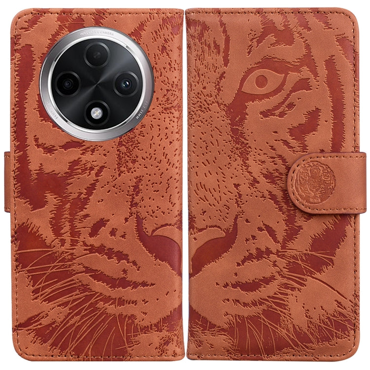 Custodia per cellulare in pelle con motivo a tigre in rilievo, For OPPO A3 Pro 5G, For OPPO F25 Pro 5G Global, For OPPO Reno11 F Global, For OPPO Reno11 Global