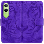 Custodia per cellulare in pelle con motivo a tigre in rilievo, For OPPO Reno12 Pro 5G Global, For OPPO Reno12 5G Global, For OPPO K12x, For OPPO A60 4G