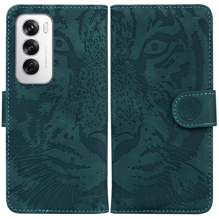 Custodia per cellulare in pelle con motivo a tigre in rilievo, For OPPO Reno12 Pro 5G Global, For OPPO Reno12 5G Global, For OPPO K12x, For OPPO A60 4G