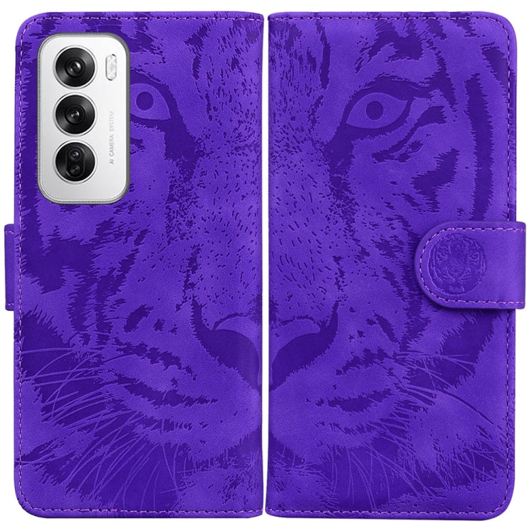 Custodia per cellulare in pelle con motivo a tigre in rilievo, For OPPO Reno12 Pro 5G Global, For OPPO Reno12 5G Global, For OPPO K12x, For OPPO A60 4G