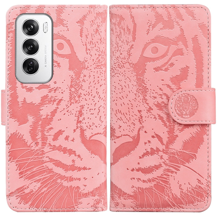 Custodia per cellulare in pelle con motivo a tigre in rilievo, For OPPO Reno12 Pro 5G Global, For OPPO Reno12 5G Global, For OPPO K12x, For OPPO A60 4G