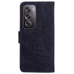 Custodia per cellulare in pelle con motivo a tigre in rilievo, For OPPO Reno12 Pro 5G Global, For OPPO Reno12 5G Global, For OPPO K12x, For OPPO A60 4G